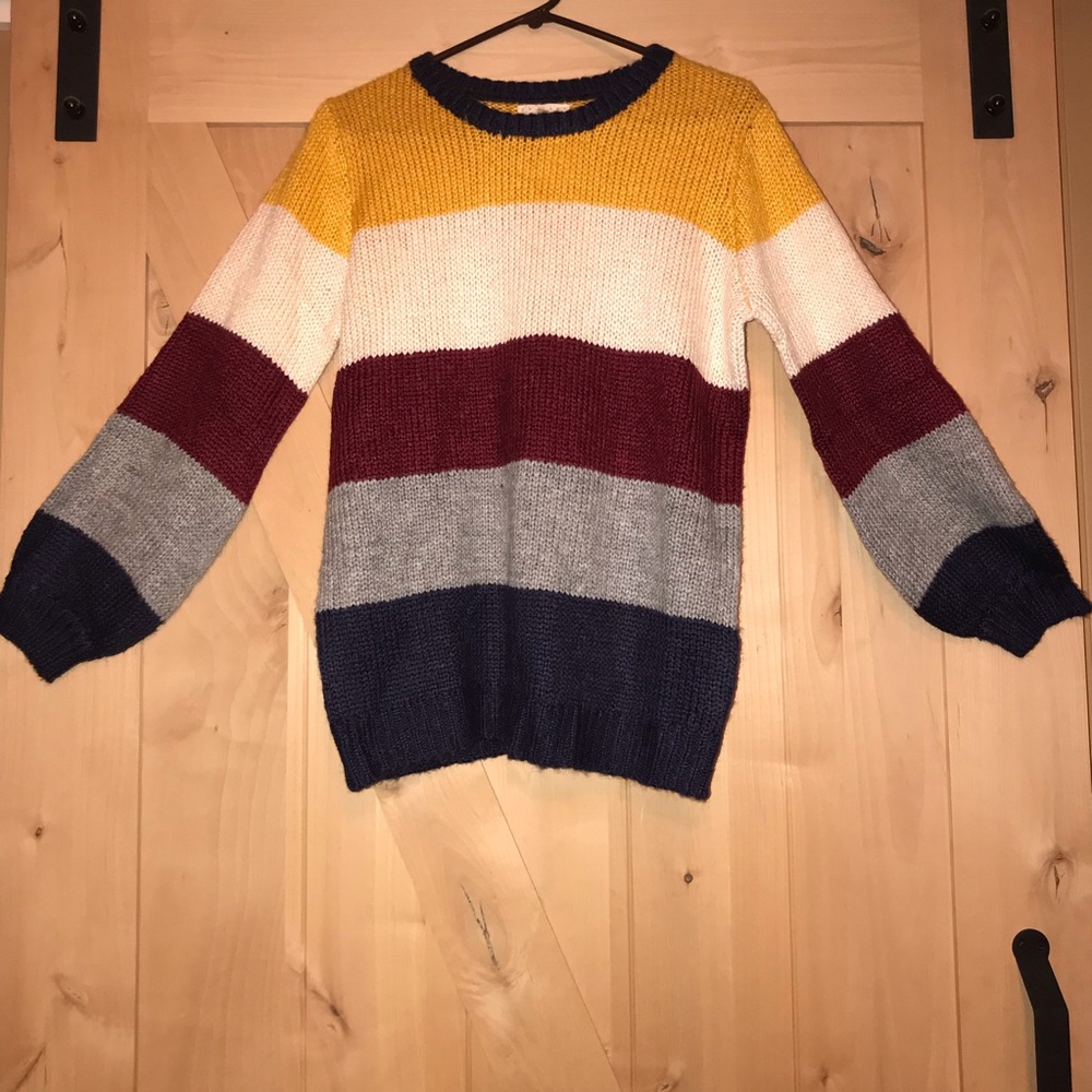 Color Block Sweater - NWT - Size Medium/Large